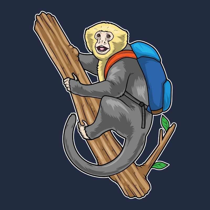 Monkey Student Backpack School
