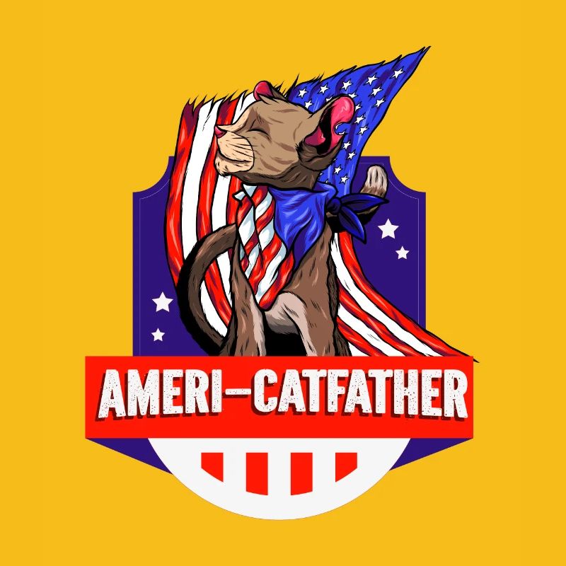 Ameri-catfather 4. Juli Unabhängigkeitstag