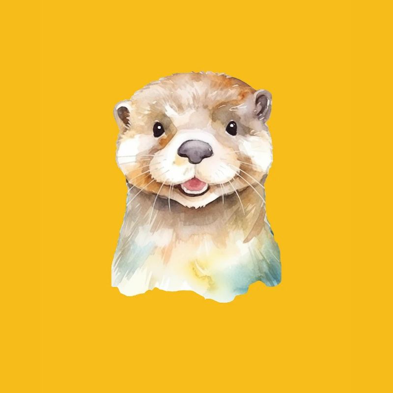 Loutre joueuse