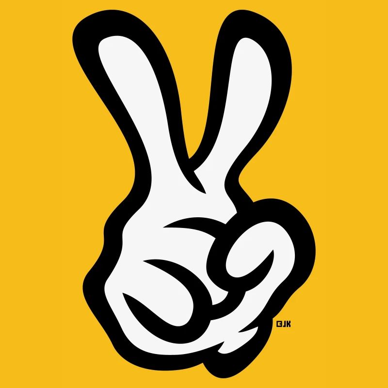 Victory Hand Sign (Right Hand / POS / 2C)
