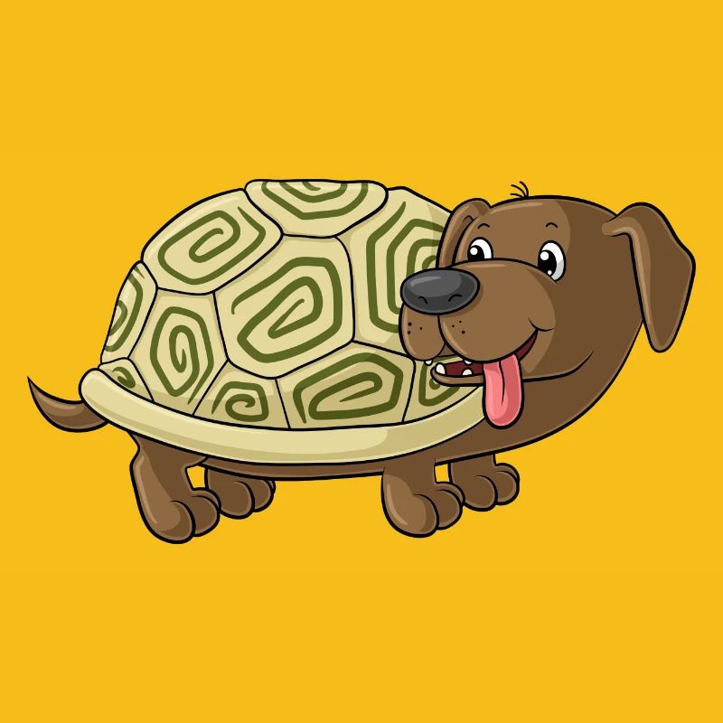mignon de bande dessinée crapaud teckel