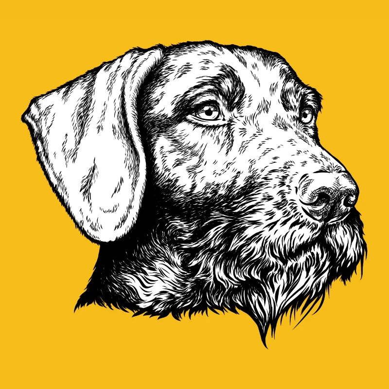 German Wirehaired Portrait