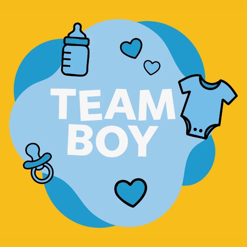 Conception de la douche de bébé de l’équipe Boy