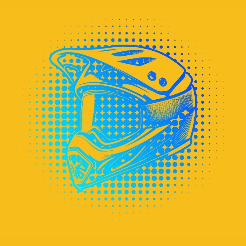 Conception numérique du casque de motocross