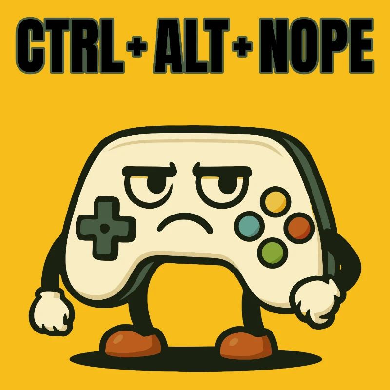 CTRL ALT NOPE Controller Meme