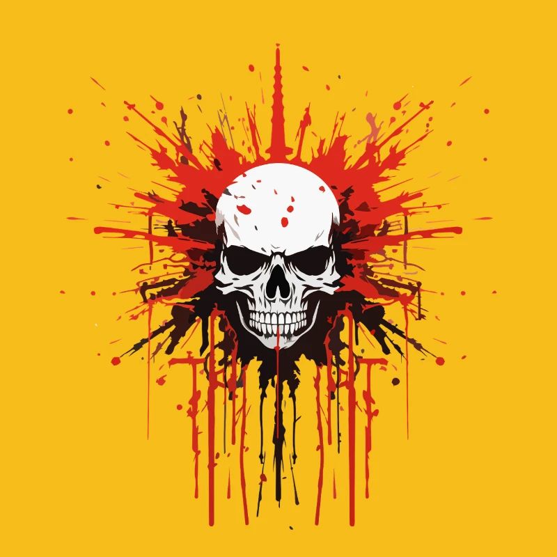 Splatter Schädel