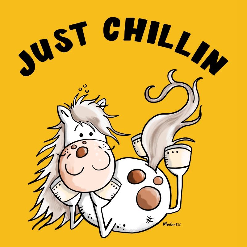 Chillendes Pferd - Comic - Pferde - Geschenk