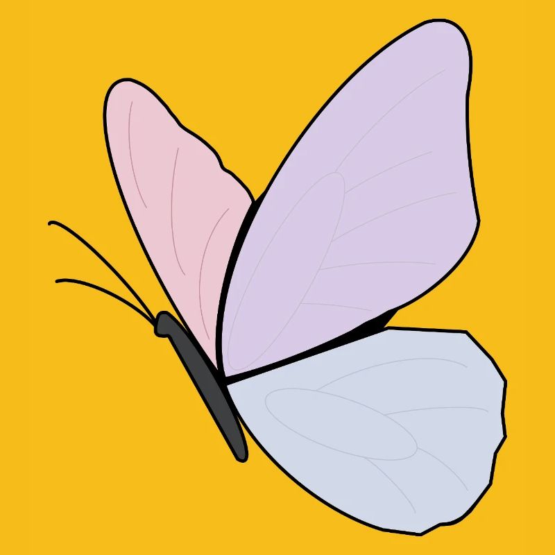 Conception de papillon pastel