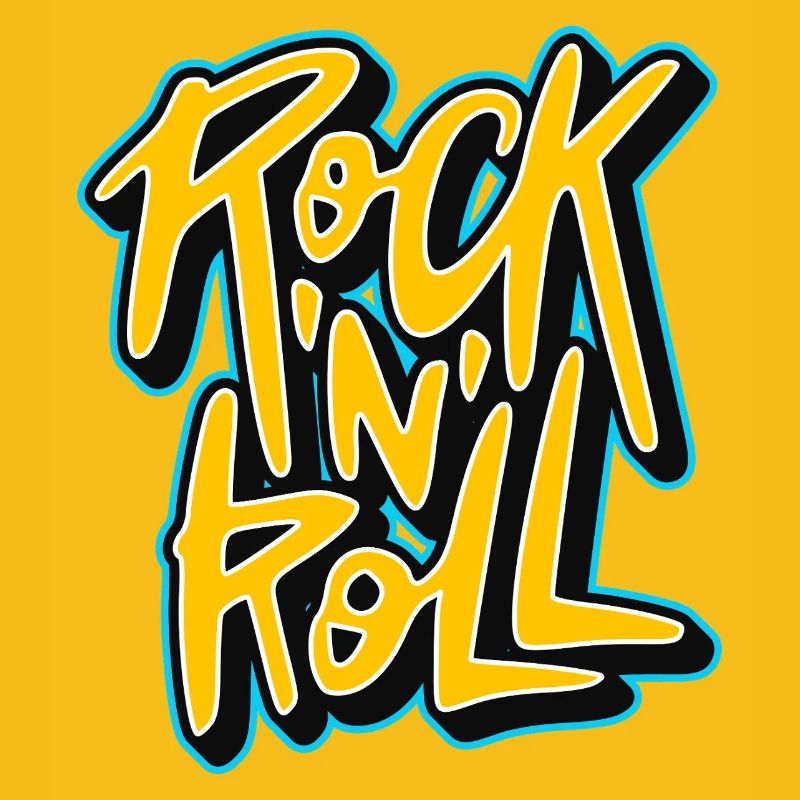 Graffiti Rock 'n' Roll Text-Logo