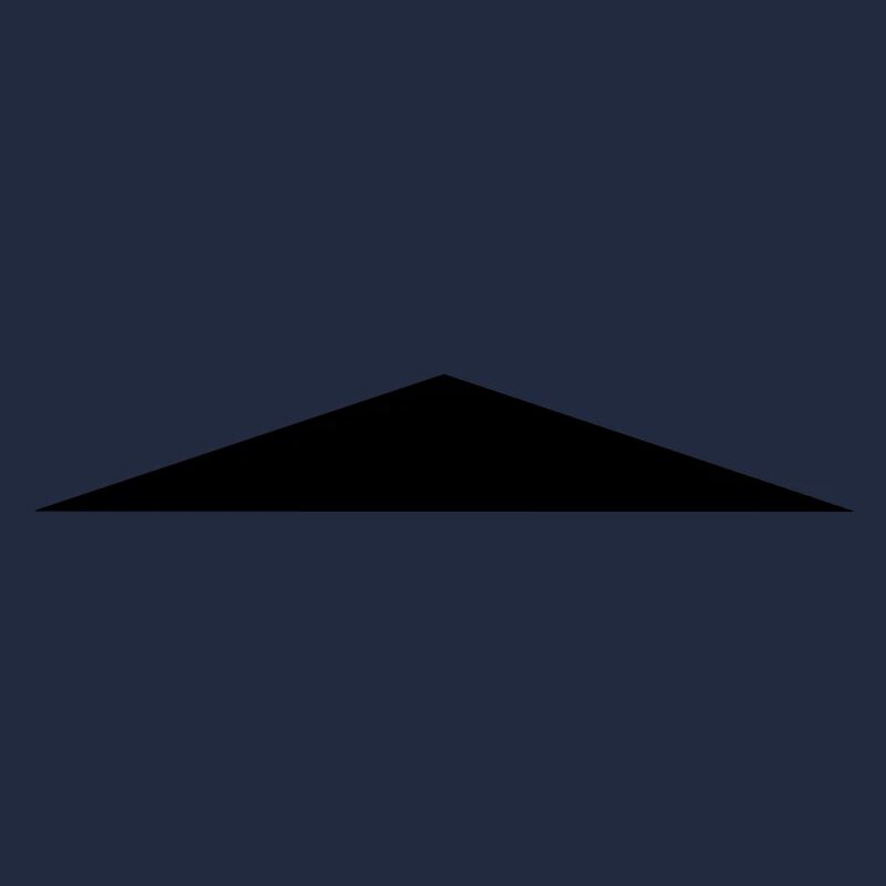 Triangle isocèle / / plat
