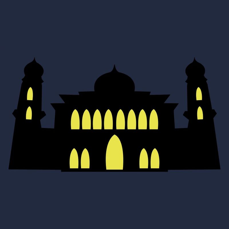 mosquée, silhouette