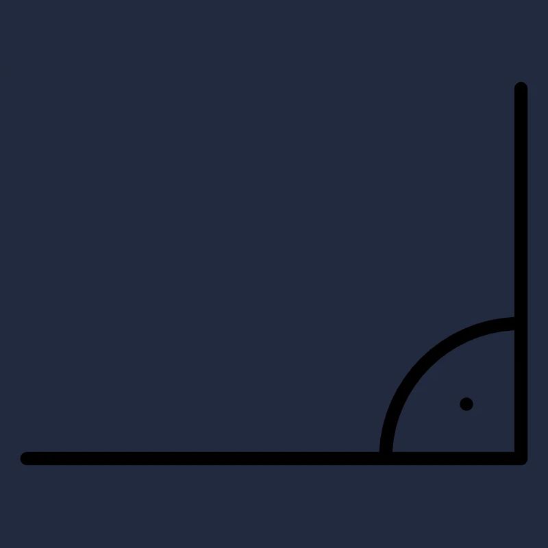 Mathematik Symbol - Rechter Winkel