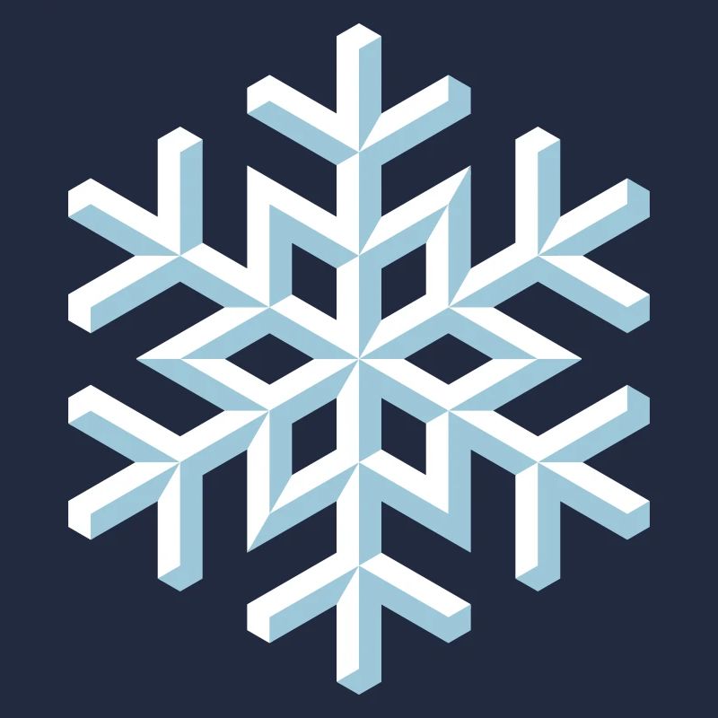 flocon de neige 3D (Neige / Flocon / Hiver)