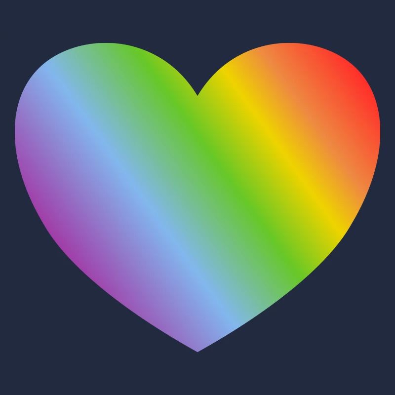 Regenbogen-Herz