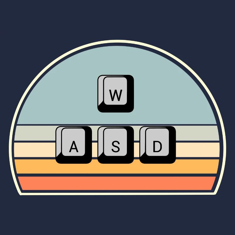 PC Gaming Keyboard Mouse WASD