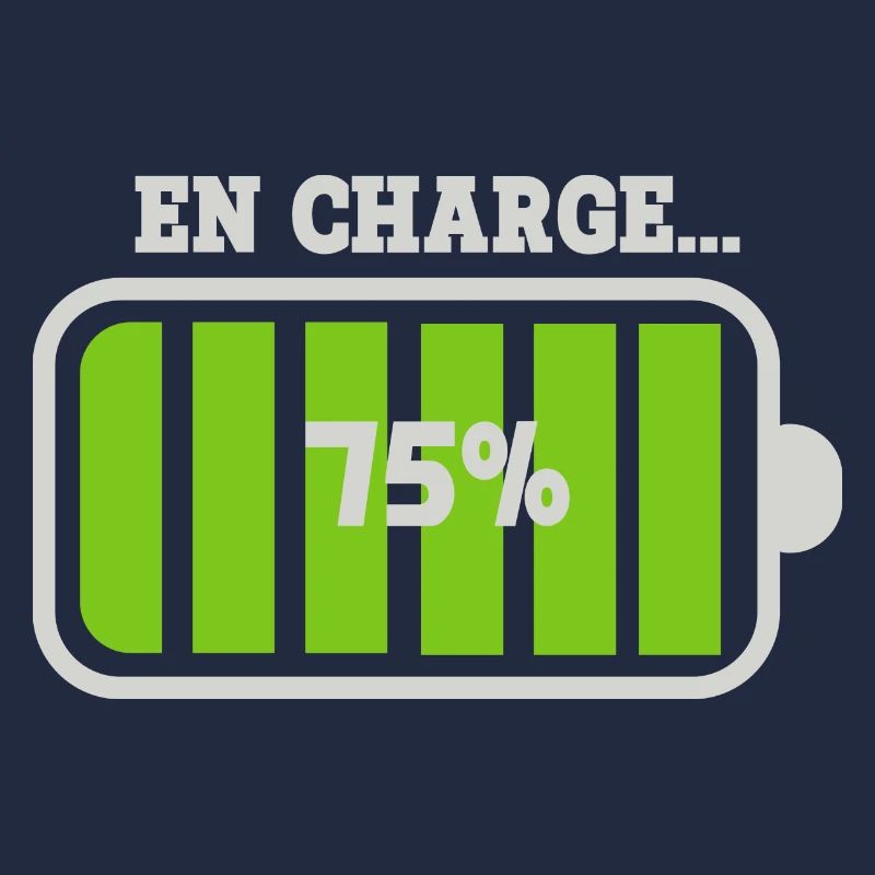 Battery at 75% charge
