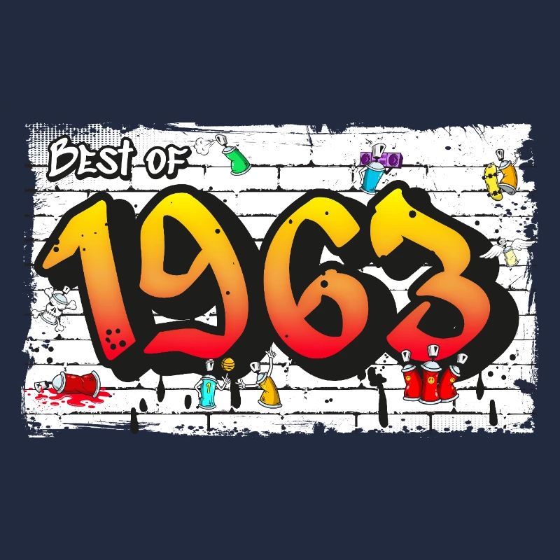 Graffiti rétro de 1963 – 62 ans d’Iconic Edge