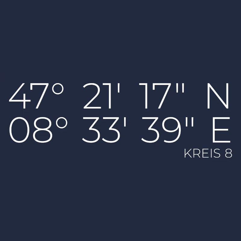 Coordinates District 8 Zurich