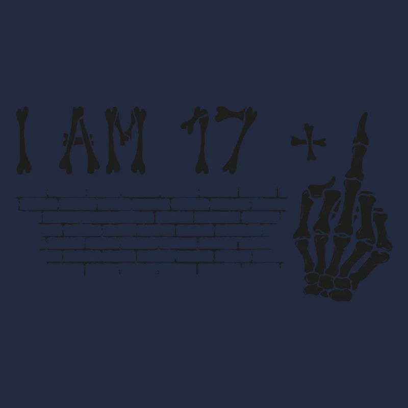 Ich bin 17 plus Mittelfinger - 18. Geburtstag