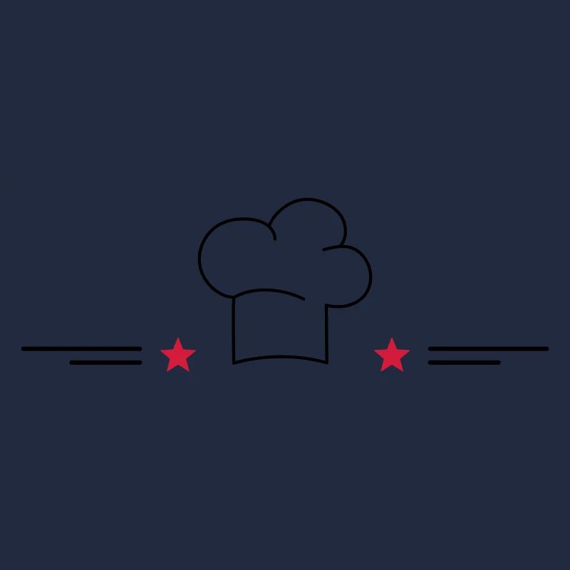 Toque de chef avec étoiles