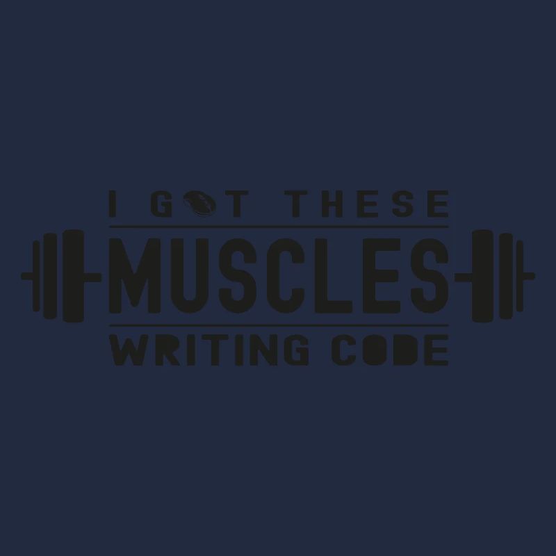 J’ai ces muscles qui écrivent du code pour un geek ou un nerd