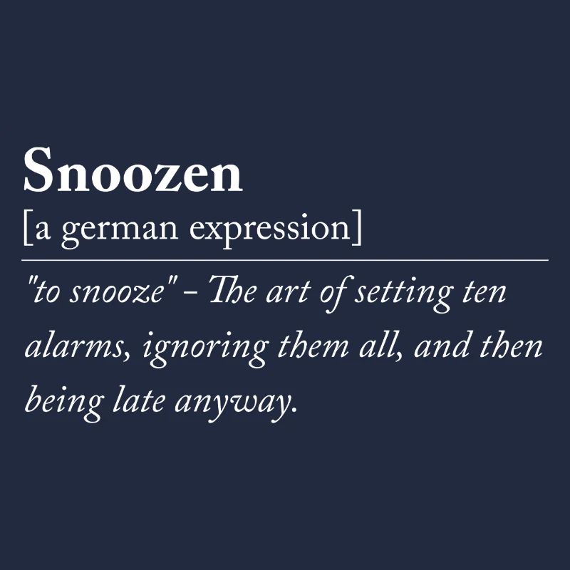 Snoozen - Drôle d’expression allemande