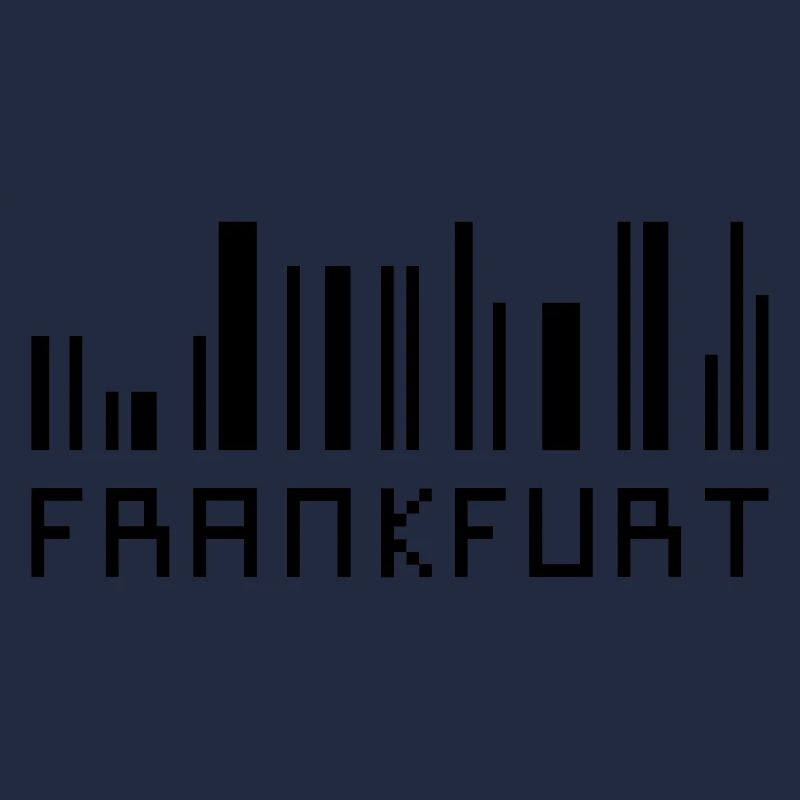 Frankfurt skyline Barcode - Hessen