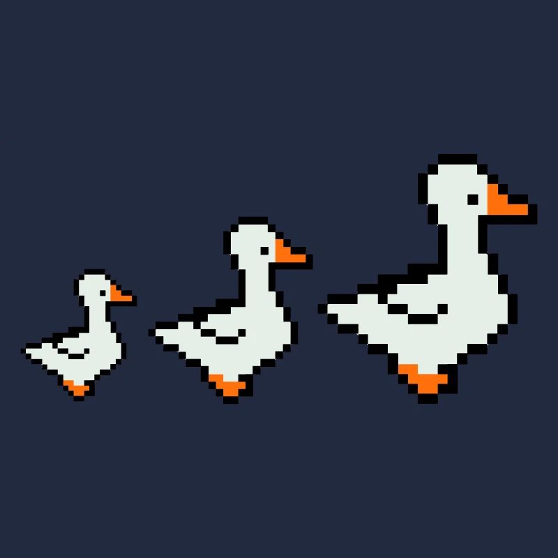 Canards pixellisés