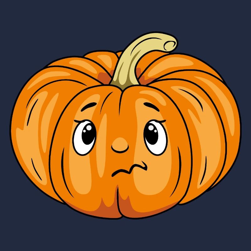 Dubious pumpkin emotion