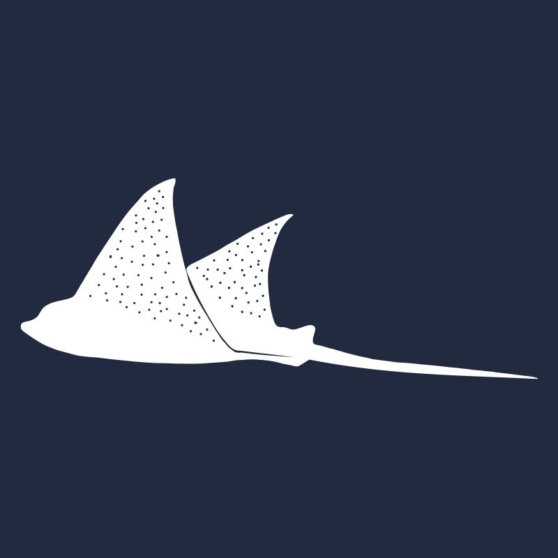 Eagle rays in flight mode