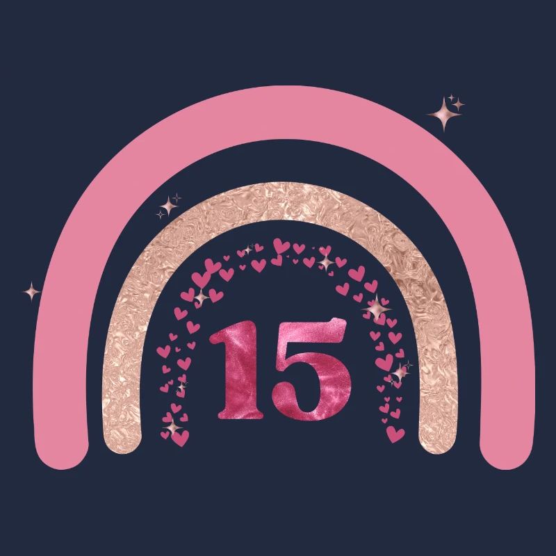 15e anniversaire rainbow rose