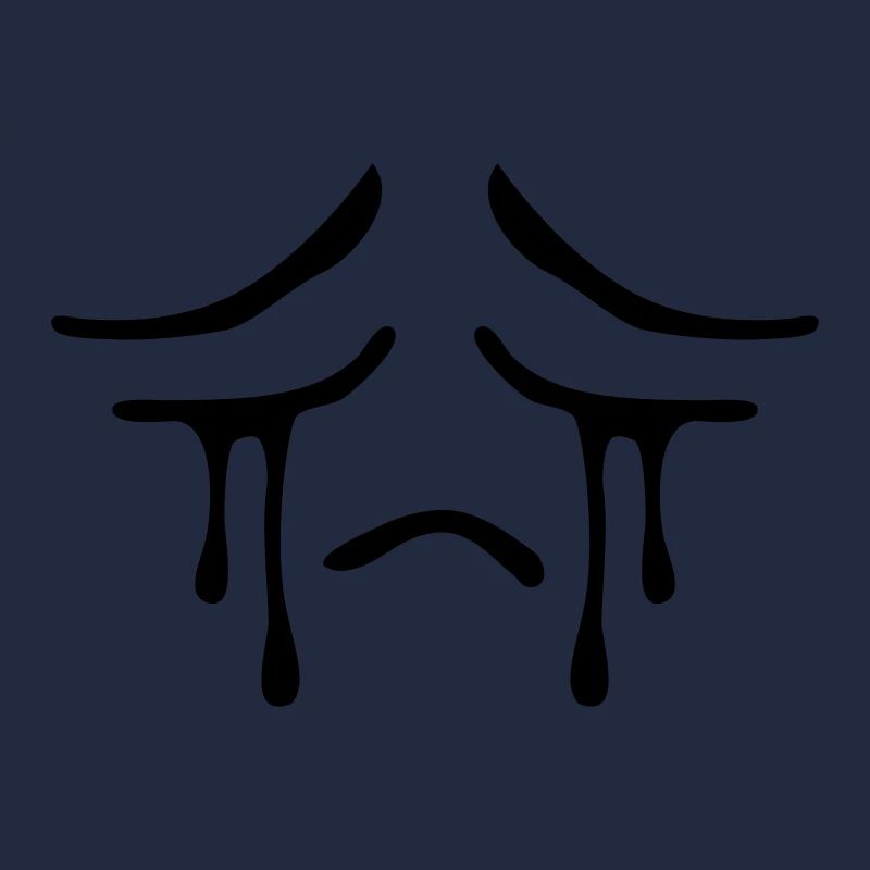 Weeping sad face tears unhappy