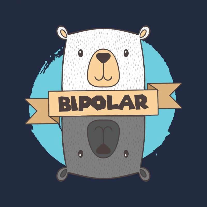 Bipolar T-Shirt - Eisbär Bipolar Geschenkidee