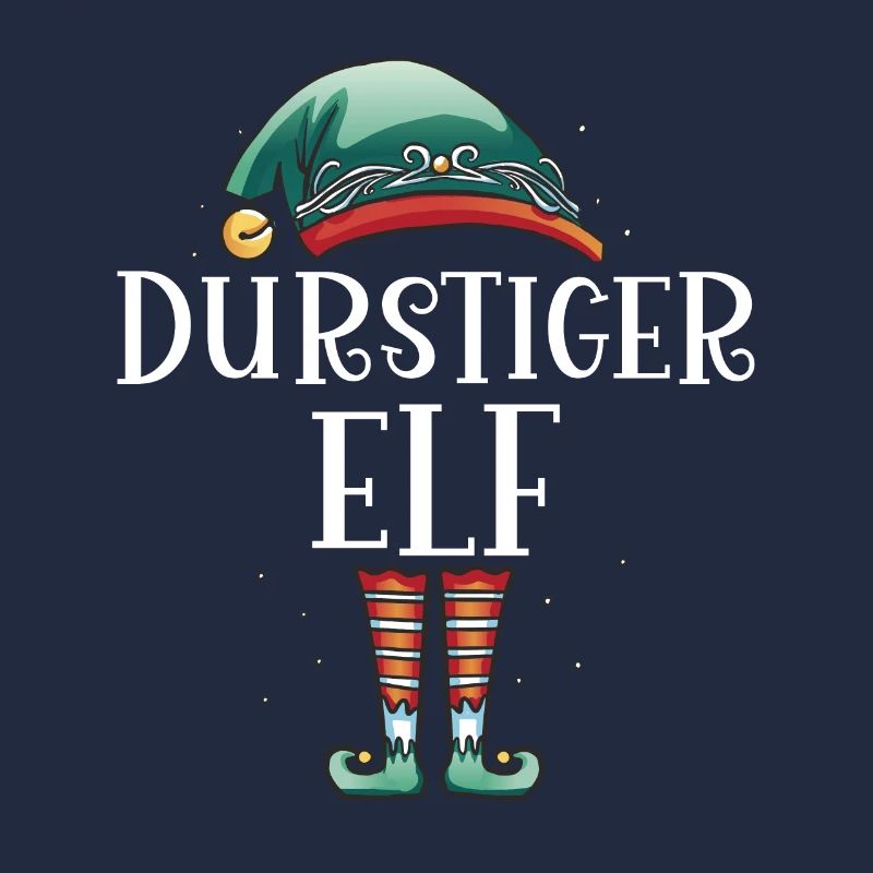 Weihnachten Partnerkostüm Durstige Elf Elfe Elfen