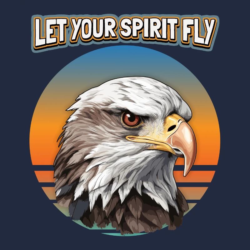 Adler-Motiv, Adler Illustration, Spruch