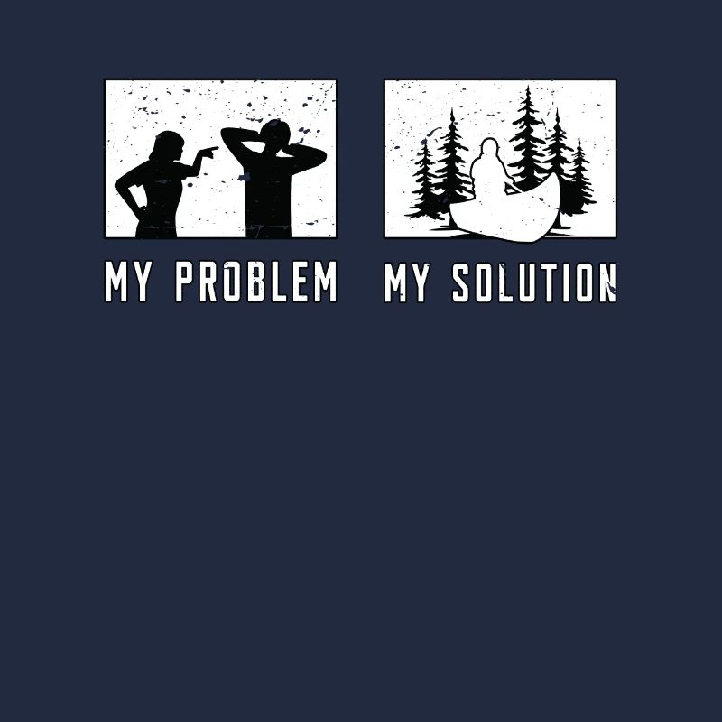 Kayaker My Problem My Solution Pictogram Dad Mom