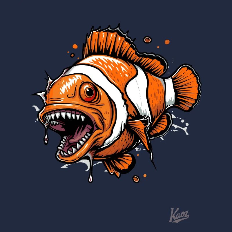 Drôle Horreur Clownfish