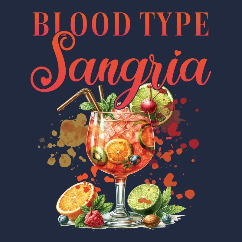 Cocktail Bartender Blood Type Sangria