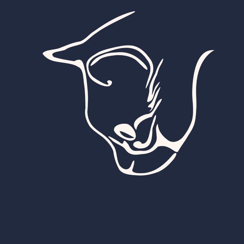 Conception graphique de visage de chat