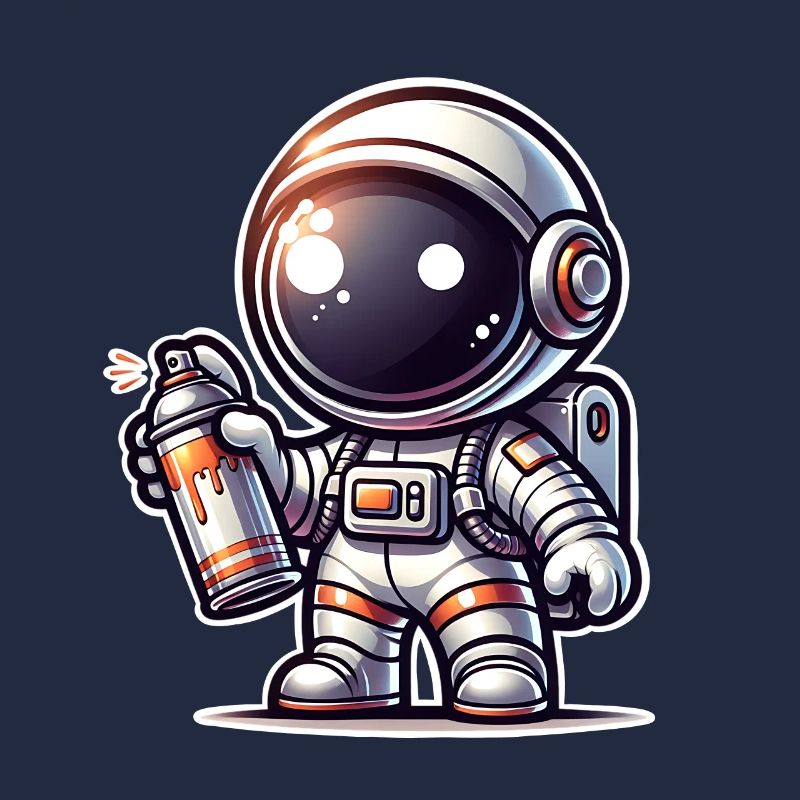 Graffiti Sprüher Astronaut