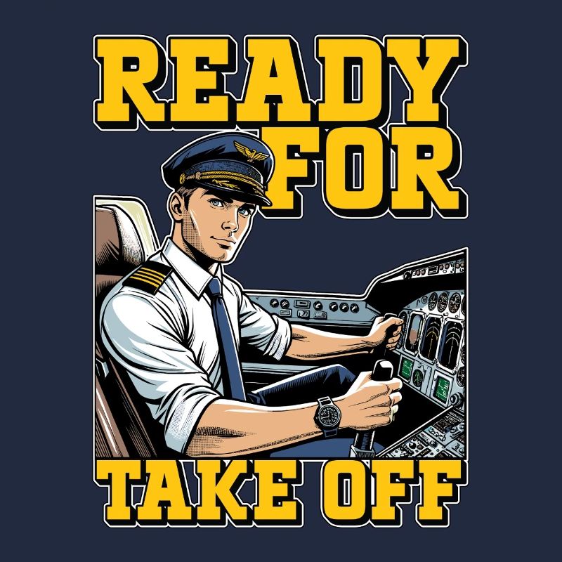 Flight Instructor Ready For Take Off Pilot School