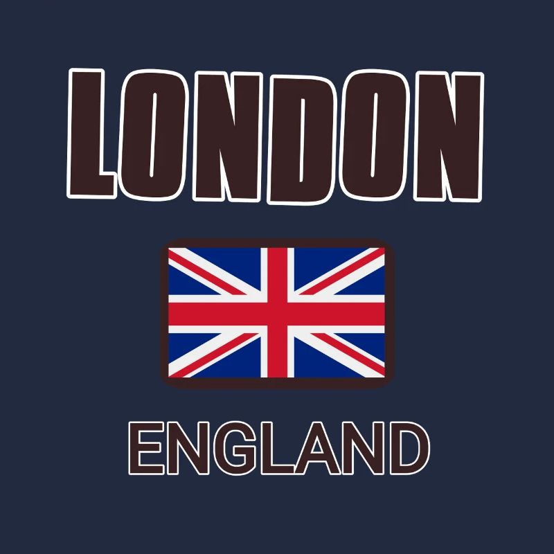 Londres, Angleterre, avec drapeau de l’Angleterre