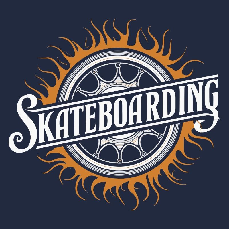 Skateboarder Thrill Deck Tricks Rampen Style