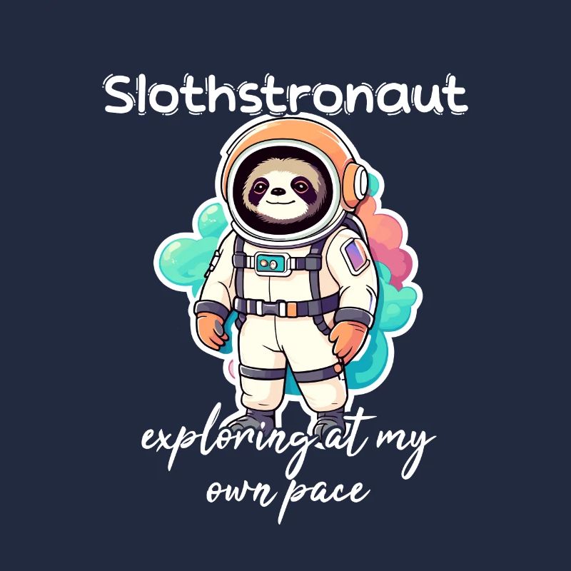 Slothstronaute explorant à mon rythme - Sloth