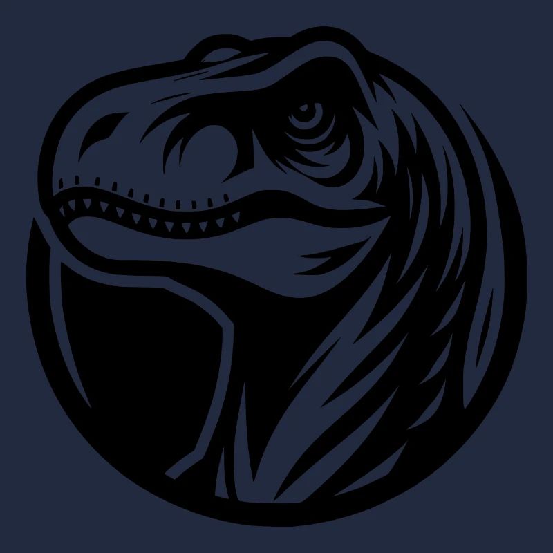 Style de logo Raptor souriant