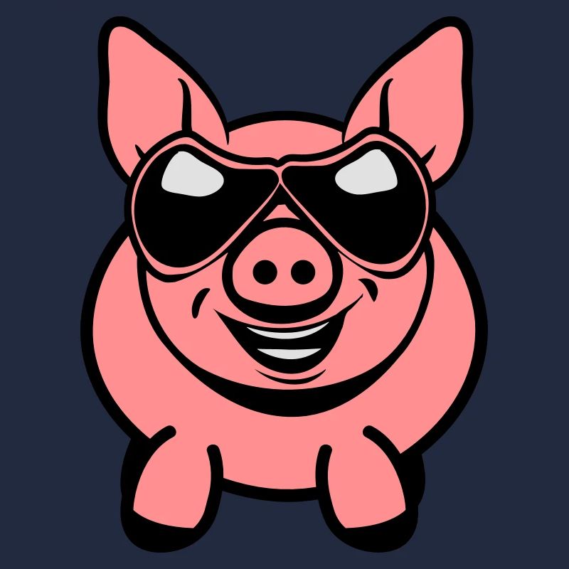 Lunette sympathique drôle de cochon
