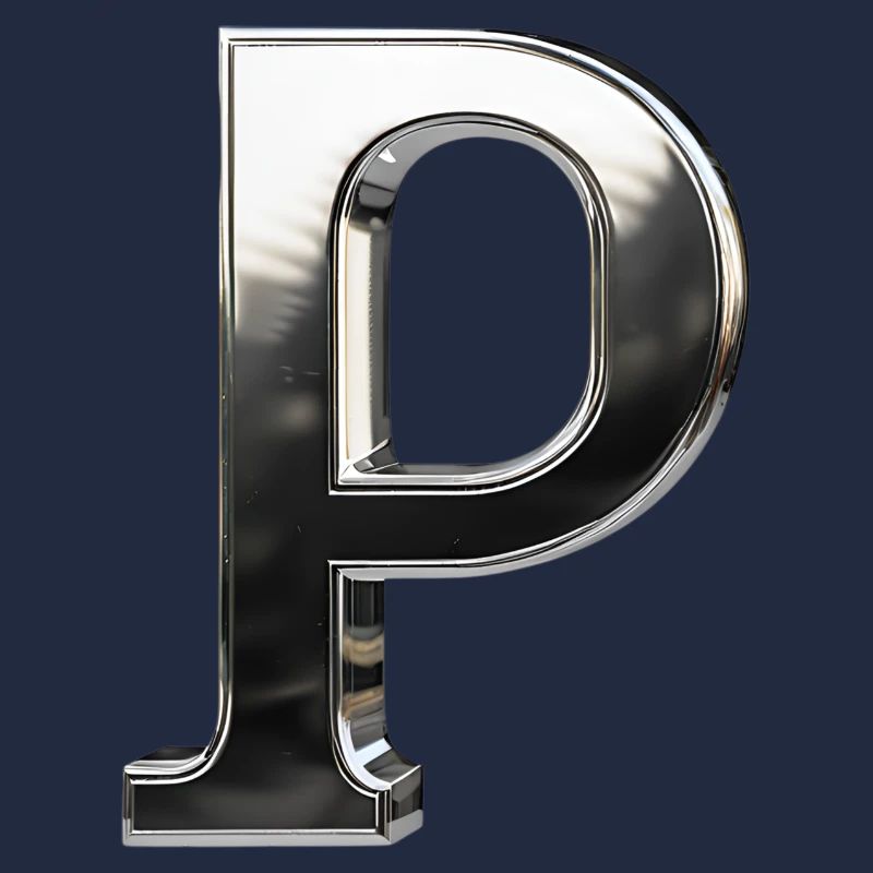 Chrome ,, P " Metallic