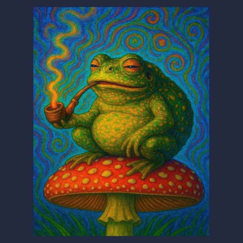 Smoking Toad