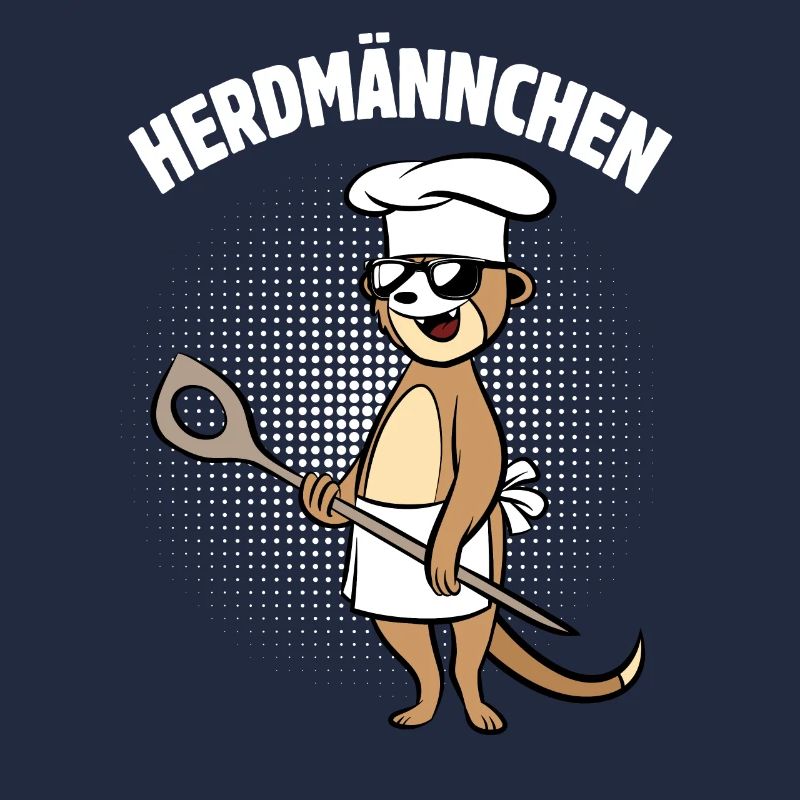 Herdmännchen - Erdmännchen mit Kochlöffel