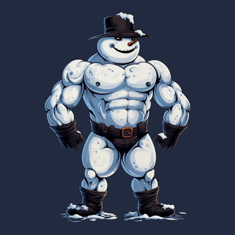 ok… Ein Bodybuilder Schneemann…